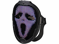 infactory Halloweenmasken, Halloween-Maske Horror, LED Maske Halloween