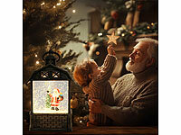 ; LED-Laternen mit Schneewirbel LED-Laternen mit Schneewirbel 