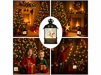 ; LED-Laternen mit Schneewirbel LED-Laternen mit Schneewirbel 