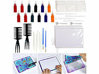 infactory Wassermarmorierfarben, Marmorierungseffekt Malen