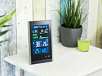 ; Funk-Wetterstationen mit Außensensor, WLAN und App, Wetterstationen mit Farb-Display, Funkuhr und Außensensor 