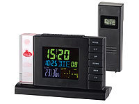 infactory Wecker mit Wetterstation, Wetterstation mit Thermometer
