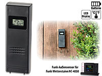 ; Funk-Wetterstationen mit Außensensor, WLAN und App, Wetterstationen mit Farb-Display, Funkuhr und Außensensor 