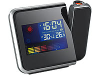 infactory Projektor Uhr, Projektionuhr, Wecker mit Projektor