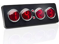; Funk-Wecker mit 2 Weckzeiten, USB-Ladestation und Thermometer Funk-Wecker mit 2 Weckzeiten, USB-Ladestation und Thermometer 