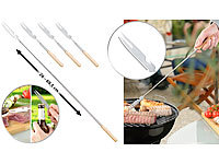 infactory Besteck-Gabel, Grillspieß Lagerfeuer, Grillgabel Edelstahl