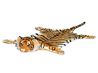 infactory Tigerfell, Teppich, Tigerfell mit Kopf, Tiger Teppich