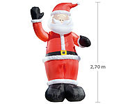 infactory Nikolaus aufblasbar, Aufblasbare Weihnachtsdeko