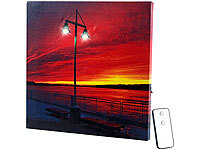 infactory Fotoleinwand beleuchtet, Leinwand mit LED Beleuchtung