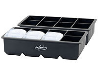 infactory Jumbo Eiswürfel-Bereiter, Silikon Eiswürfelformen XXL