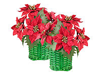 infactory Deko-Pflanze, Weihnachts-Kunstblumen-Gestecke
