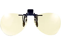 infactory Nachtsicht-Brillenclip, Pilotendesign; Brillenhalter, Brillen-Clips mit Blaulicht-Filter Brillenhalter, Brillen-Clips mit Blaulicht-Filter Brillenhalter, Brillen-Clips mit Blaulicht-Filter Brillenhalter, Brillen-Clips mit Blaulicht-Filter 