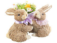 infactory Osterhasenpärchen, Hasen, Osterhasen Paar, Strohosterhase