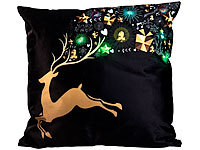infactory Sofa Kissen, Weihnachtskissen mit Beleuchtung