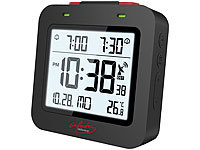 infactory Funkreisewecker, Wecker Digital, Wecker Thermometer