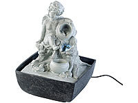 infactory Zimmerbrunnen mit LED, Luftbefeuchter-Zimmer-Brunnen