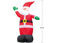 infactory Aufblasbarer Nikolaus, Aufblasbarer Weihnachtsmann