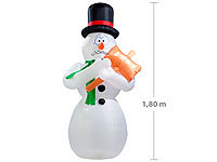 infactory XXL Schneemann, Weihnachtsdeko Schneemann
