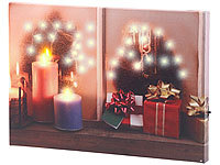 infactory LED Bild Fenster, LED Weihnachtsbilder Fenster