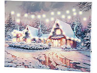 infactory Weihnachtsbild, LED Winterbild