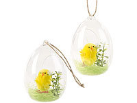 infactory Eier, Ostereier, Glas-Eier, Ostertischdeko