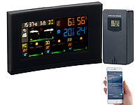 infactory Wetterstation WiFi, Wetterstation mit Vorhersage