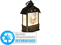 ; LED-Laternen mit Schneewirbel 