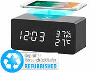 infactory Ladegeraet, Wecker mit Handyladestation