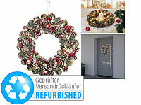 infactory Weihnachtsdeko Türkränze, Leuchtender Türkranz