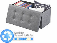 infactory Faltbox und Hocker, Sitz-Aufbewahrungsbox