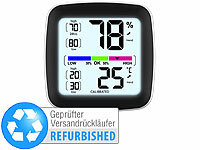 infactory Raum-Thermometer Digital, Heimhygrometer, Klima-Monitore