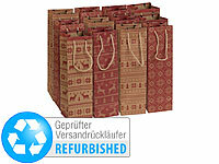 infactory Wein-Geschenktaschen, Weinflaschen-Geschenktüten