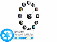 infactory Fotouhr, Bilderrahmen-Wanduhr, Wanduhr Bilder, Fotowanduhren