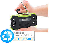 infactory; Solar- & Dynamo-Radios mit Powerbank-Funktion