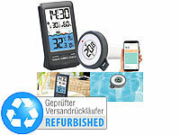 infactory; Funk-Wetterstationen mit Außensensor, WLAN und App
