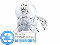 infactory Schnee-Kugel, Schneekugel Weihnachten mit Licht