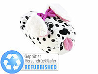infactory Hausschuhe in Tierform, Tierhausschuhe Hunde; Aufwärmbare Hausschuhe mit Traubenkern-Füllung Aufwärmbare Hausschuhe mit Traubenkern-Füllung Aufwärmbare Hausschuhe mit Traubenkern-Füllung 