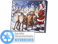 infactory Wandbild Weihnachten, Bild beleuchtet Weihnachten
