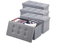 infactory Sitztruhe Kinder, Hocker mit Baumwollstoffe