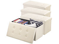 infactory Hocker mit Aufbewahrung, Falt-Truhe mit Stauraum