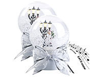 infactory Schneekugel, Schneekugel Weihnachten, Schneekugel LED