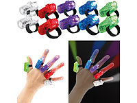 infactory 10er-Set bunte LED-Fingerlichter; Seifenblasenmaschinen Seifenblasenmaschinen 