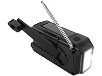 ; Solar- & Dynamo-Radios mit Powerbank-Funktion 