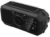 ; Solar- & Dynamo-Radios mit Powerbank-Funktion 