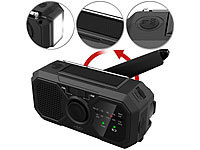 infactory Kurbelradios, Radio mit Akku, Dynamo FM Radio