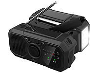 ; Solar- & Dynamo-Radios mit Powerbank-Funktion 