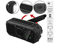 infactory; Solar- & Dynamo-Radios mit Powerbank-Funktion