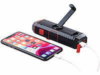 infactory; Solar- & Dynamo-Radios mit Powerbank-Funktion