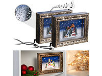 infactory 3D-Bilder, Bilderrahmen mit Musik, Weihnachtsaccessoire