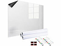 infactory Magnetfolie weiß, Magnetfolien selbstklebend, Tafel